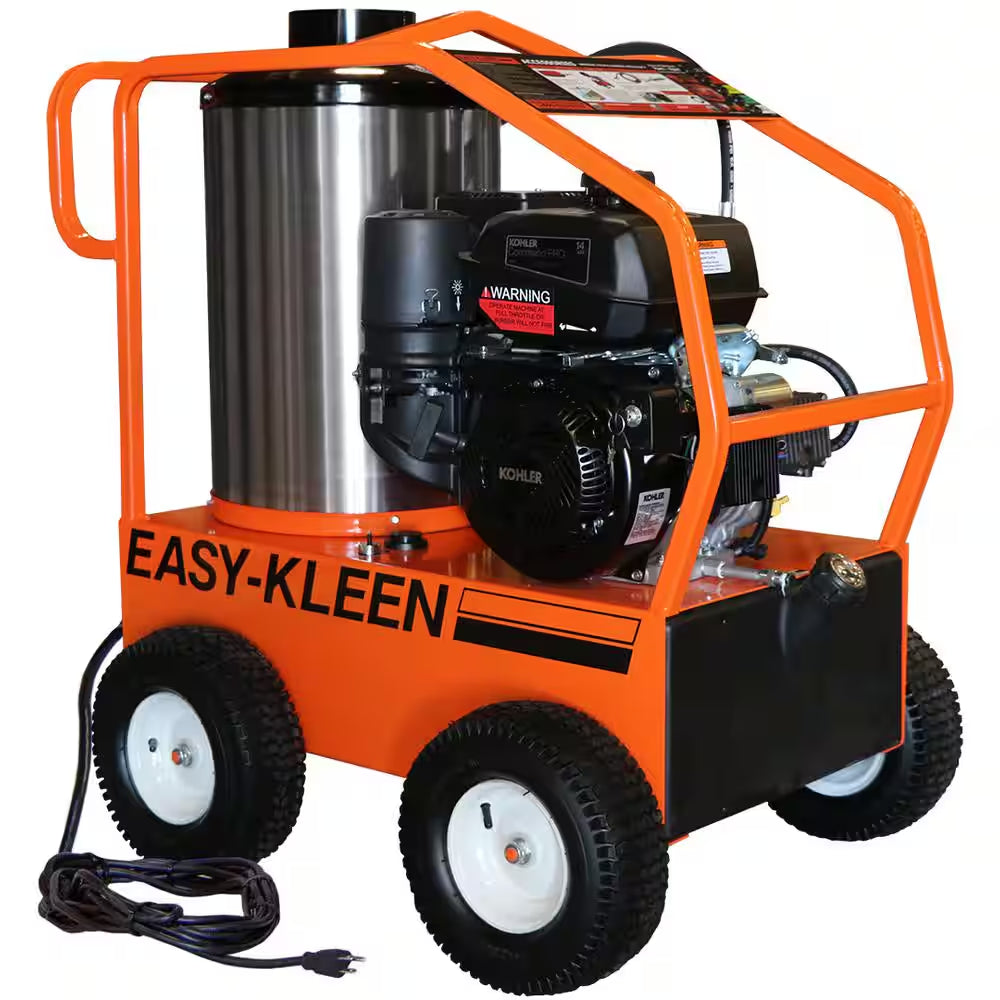 Commercial 4000 PSI 3.5 GPM Gas Driven Hot Water Pressure Washer 110/120V