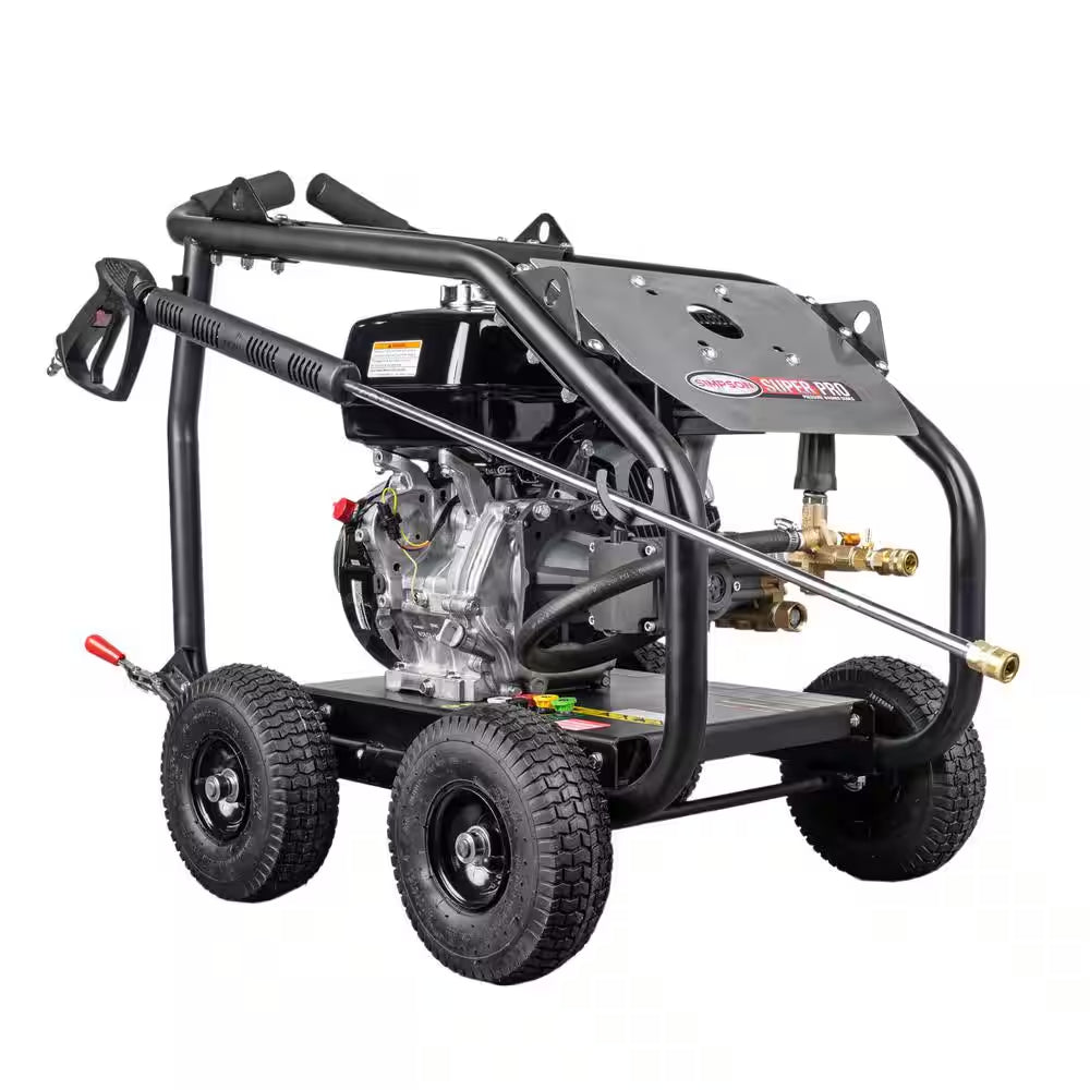 4400 PSI 4.0 GPM Gas Pressure Washer with Honda GX390 Engine, Roll Cage, Heavy-Duty Cold Water Commercial Power Cleaner